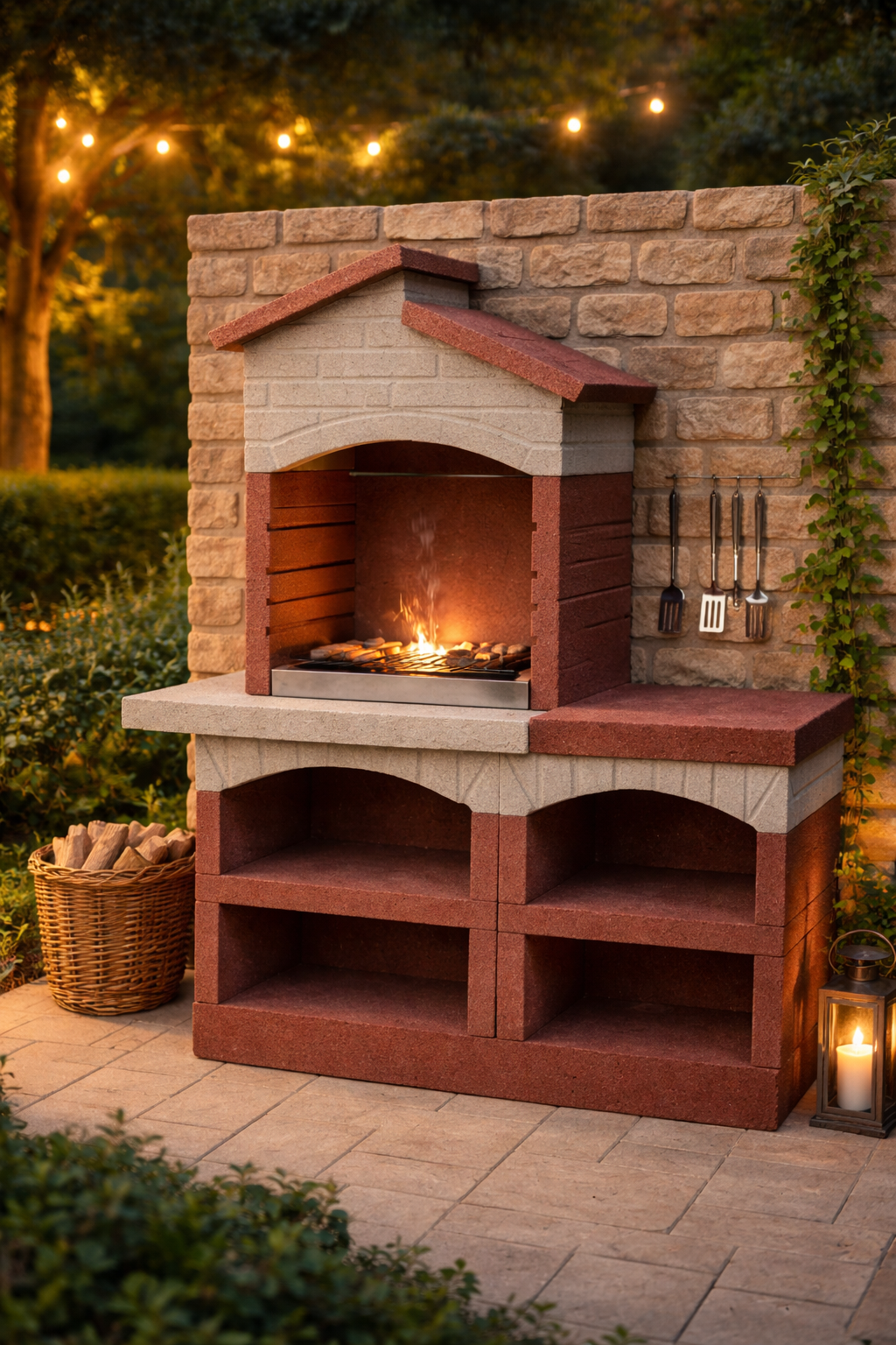 2*80 Çatılı Brown Barbekü Modeli