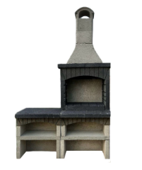 2*80 Davlumbazlı Grey1 Barbekü Modeli