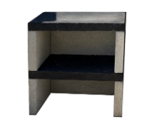 1*80 Modüler Grey2 Barbekü Masası