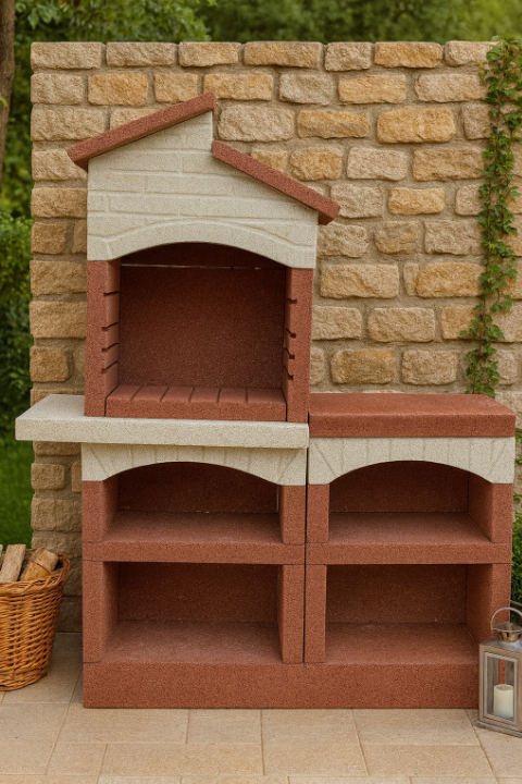 2*80 Çatılı Brown Barbekü Modeli