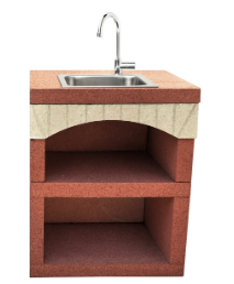 1*80 Modüler Brown Evyeli Barbekü Parçası